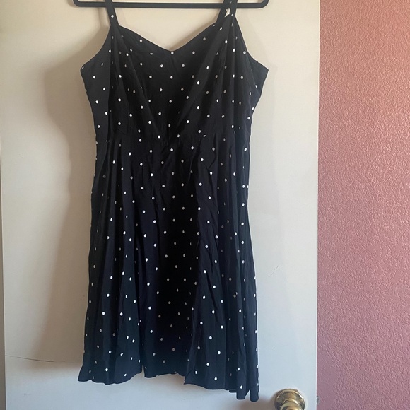 Old Navy Polka Dots Black White Dress - Picture 1 of 7